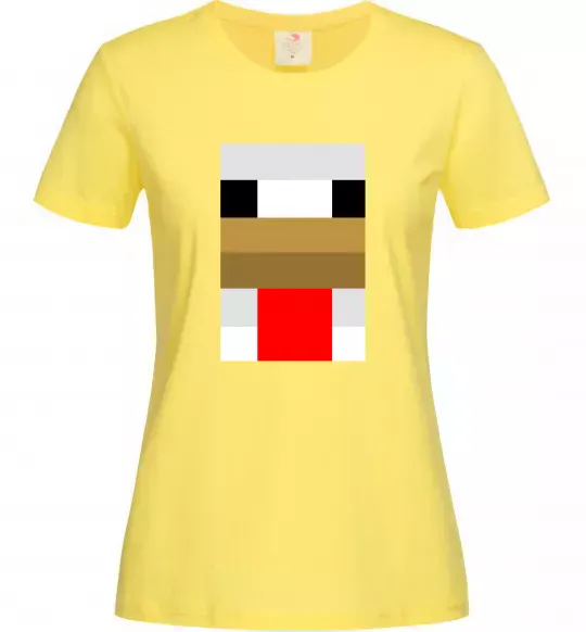 Жіноча футболка Курка майнкрафт Лимонний фото
