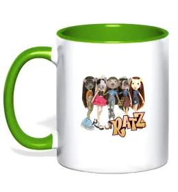 Чашка з кольоровою ручкою