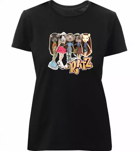 Жіноча преміум футболка Ratz Чорний фото