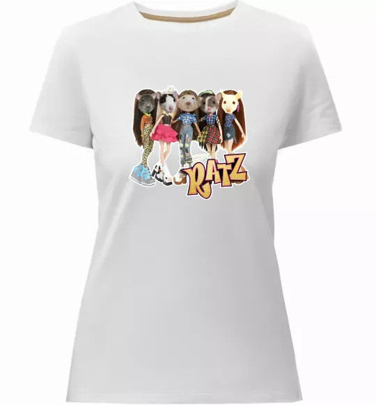 Жіноча преміум футболка Ratz Білий фото