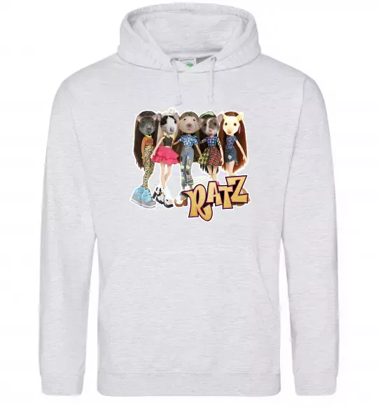 Мужская толстовка (худи) Ratz Серый меланж фото