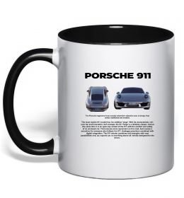 Чашка с цветной ручкой Porsche 911