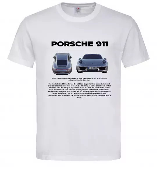 Чоловіча футболка Porsche 911 Білий фото