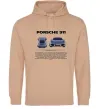 Жіноча толстовка (худі) Porsche 911 Пісочний фото