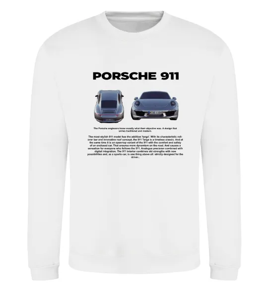 Свитшот Porsche 911 Белый фото