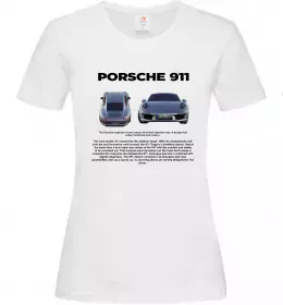 Жіноча футболка Porsche 911 Білий фото
