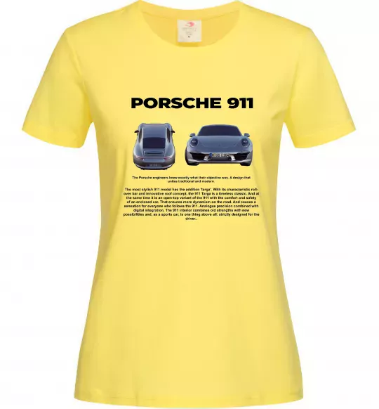 Жіноча футболка Porsche 911 Лимонний фото
