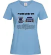 Жіноча футболка Porsche 911 Блакитний фото