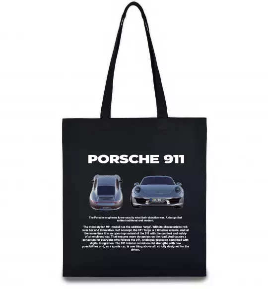Эко-сумка Porsche 911 Черный фото