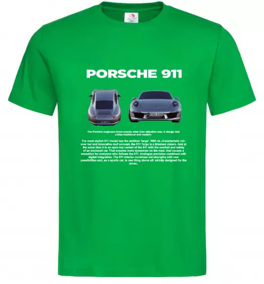 Чоловіча футболка Porsche 911 Зелений фото