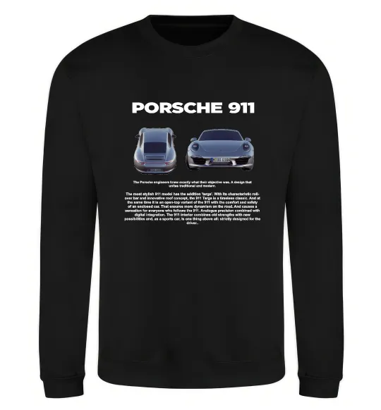 Свитшот Porsche 911 Черный фото