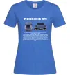 Жіноча футболка Porsche 911 Яскраво-синій фото