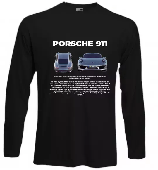 Лонгслив Porsche 911 Черный фото
