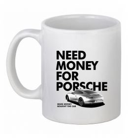 Чашка керамическая Made money bought Porsche