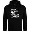 Жіноча толстовка (худі) Made money bought Porsche Чорний фото