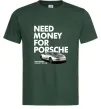 Мужская футболка Made money bought Porsche Темно-зеленый Мужская футболка Made money bought Porsche Темно-зеленый фото