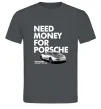 Мужская футболка Made money bought Porsche Графит Мужская футболка Made money bought Porsche Графит фото