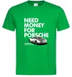 Мужская футболка Made money bought Porsche Зеленый Мужская футболка Made money bought Porsche Зеленый фото