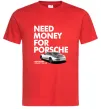 Мужская футболка Made money bought Porsche Красный Мужская футболка Made money bought Porsche Красный фото