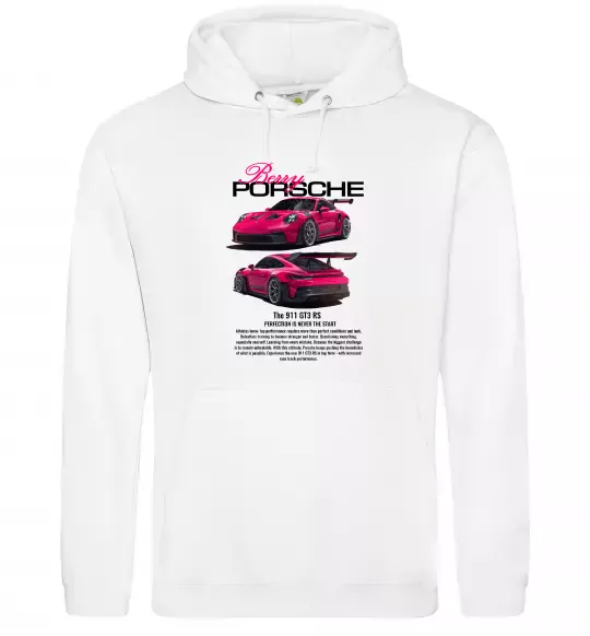 Женская толстовка (худи) Berry Porsche Белый фото