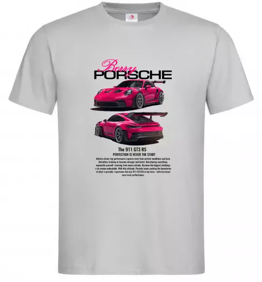 Чоловіча футболка Berry Porsche Сірий фото