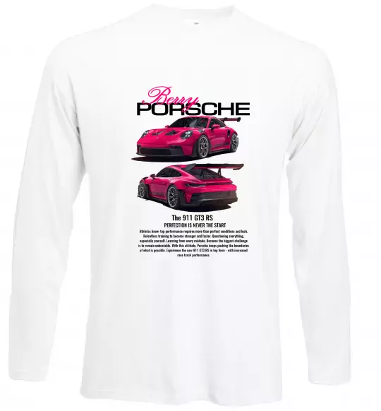 Лонгслів Berry Porsche Білий фото