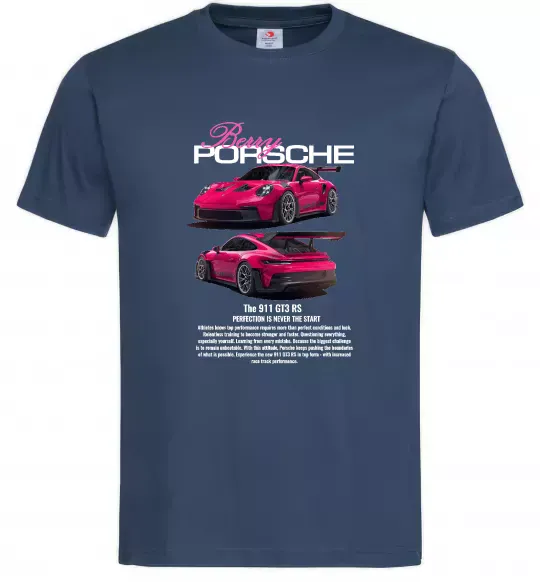 Чоловіча футболка Berry Porsche Темно-синій фото