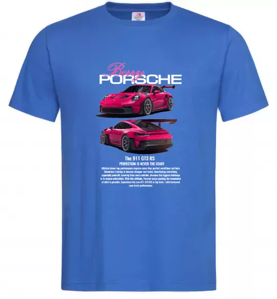Чоловіча футболка Berry Porsche Яскраво-синій фото