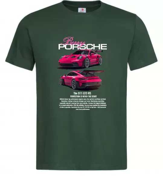 Чоловіча футболка Berry Porsche Темно-зелений фото