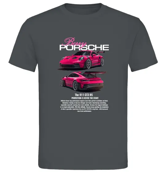 Чоловіча футболка Berry Porsche Графіт фото