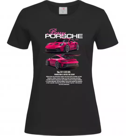Жіноча футболка Berry Porsche Чорний фото