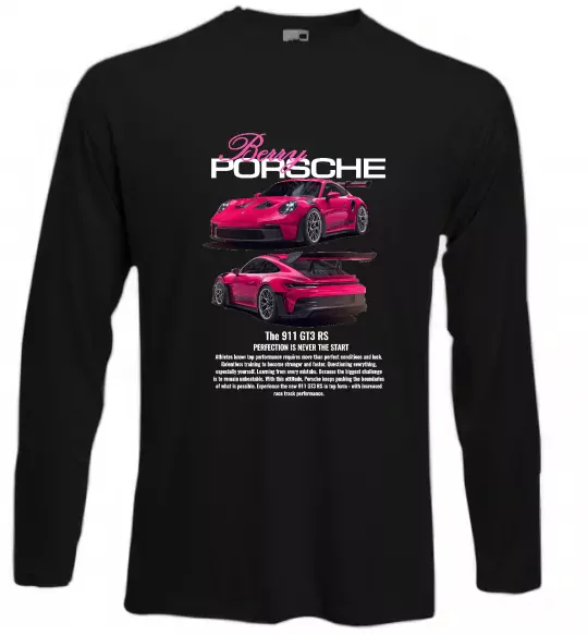 Лонгслів Berry Porsche Чорний фото