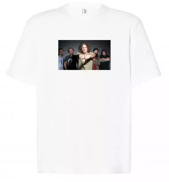 Футболка Оверсайз Скрябін гурт Белый фото