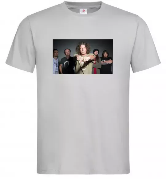 Мужская футболка Скрябін гурт Серый фото