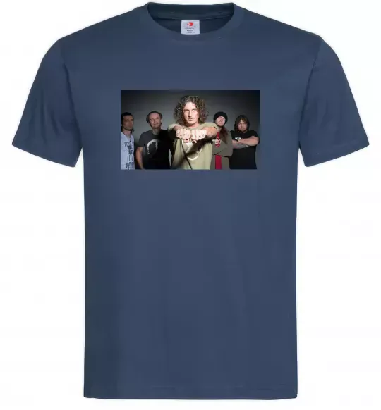 Мужская футболка Скрябін гурт Темно-синий фото