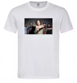 Мужская футболка Скрябін гурт Белый фото