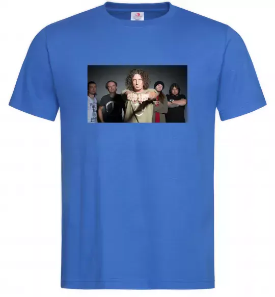 Мужская футболка Скрябін гурт Ярко-синий фото