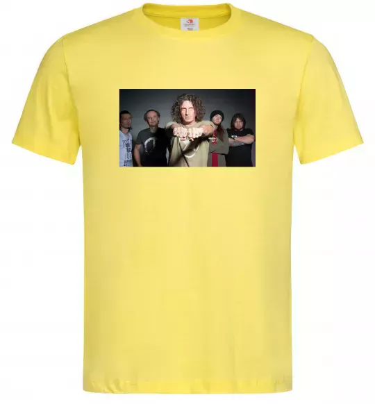 Мужская футболка Скрябін гурт Лимонный фото