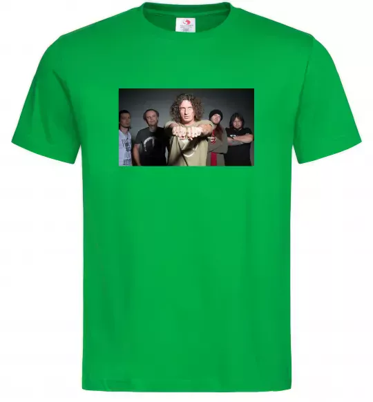 Мужская футболка Скрябін гурт Зеленый фото