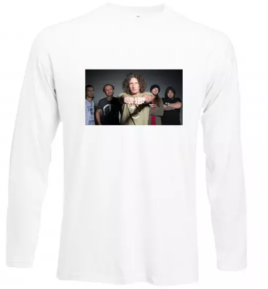 Лонгслив Скрябін гурт Белый фото