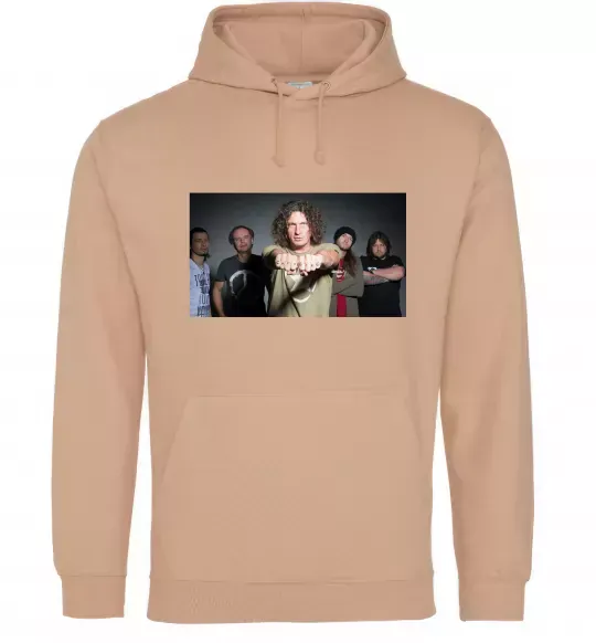 Мужская толстовка (худи) Скрябін гурт Песочный фото