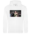 Женская толстовка (худи) Скрябін гурт Белый фото