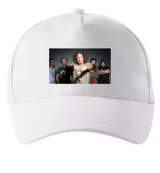 Кепка Скрябін гурт Білий фото