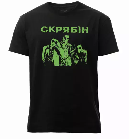 Мужская премиум футболка Скрябін - танець пінгвіна Черный фото