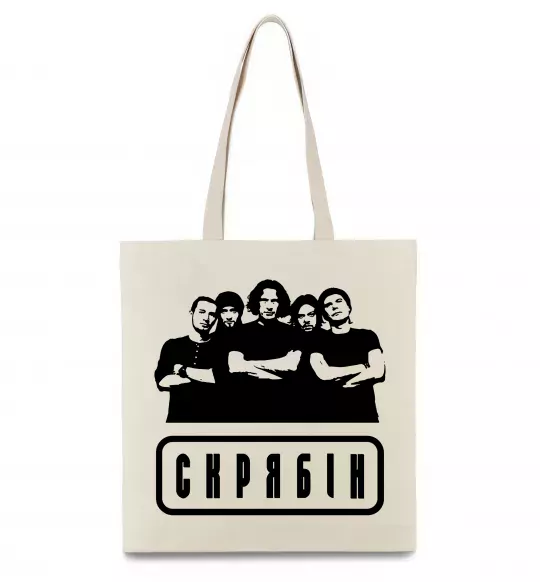 Эко-сумка Скрябін band Бежевый фото