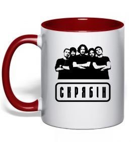 Чашка з кольоровою ручкою Скрябін band