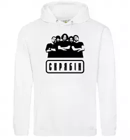 Мужская толстовка (худи) Скрябін - танець пінгвіна Черный фото