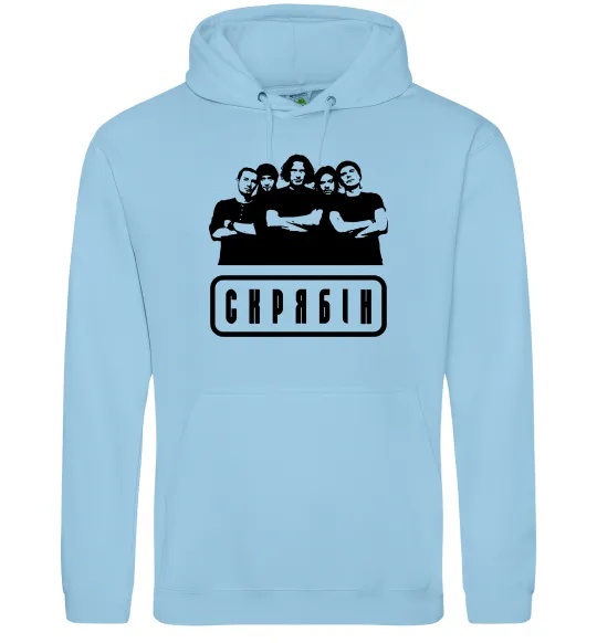 Чоловіча толстовка (худі) Скрябін band Блакитний фото
