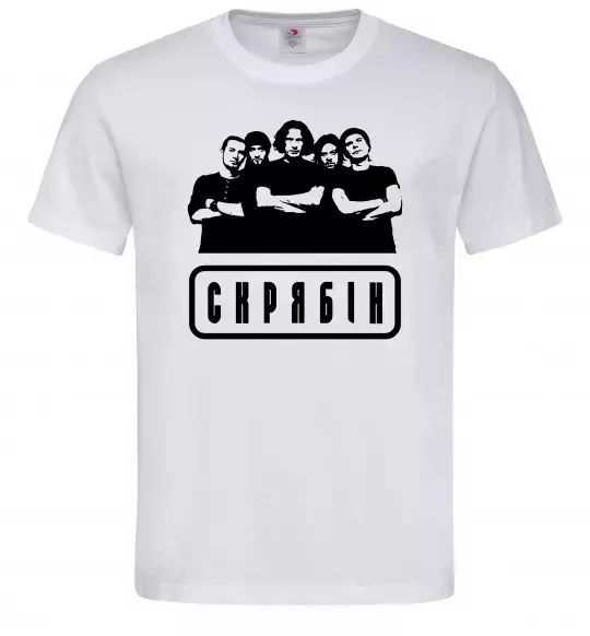 Чоловіча футболка Скрябін band Білий фото