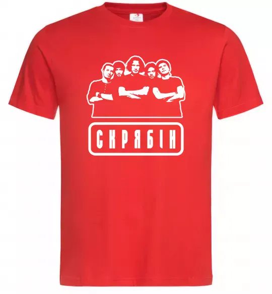 Чоловіча футболка Скрябін band Червоний фото